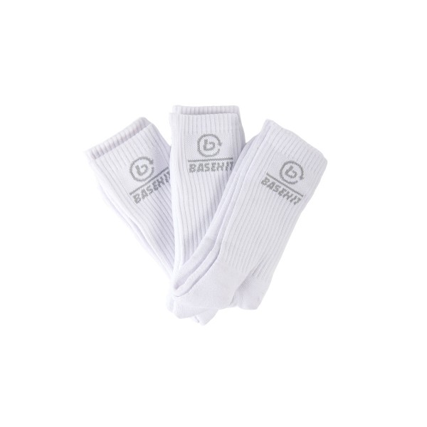 Basehit Ψηλές Κάλτσες 3 Ζευγάρια (212.BU08.04 WHITE)