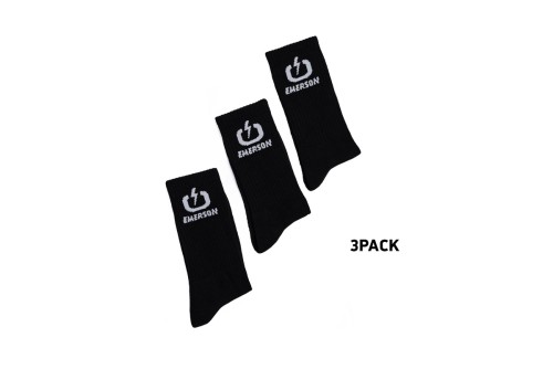Emerson Κάλτσες Ψηλές 3 Ζευγάρια (212.EU08.03 BLACK)