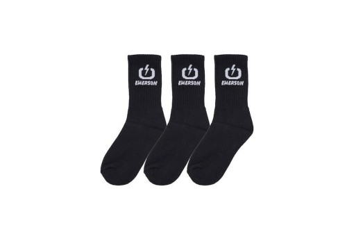 Emerson Κάλτσες Ψηλές 3 Ζευγάρια (212.EU08.03 BLACK)