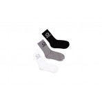 Emerson Unisex Ψηλές Κάλτσες Μαύρες, Γκρι, Λευκές 3 Ζευγάρια