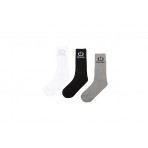 Emerson Unisex Ψηλές Κάλτσες Μαύρες, Γκρι, Λευκές 3 Ζευγάρια
