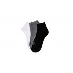 Basehit Unisex Κοντές Κάλτσες Μαύρο, Γκρι, Λευκό 3 Ζευγάρια
