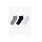 Basehit Unisex Κοντές Κάλτσες Μαύρο, Γκρι, Λευκό 3 Ζευγάρια