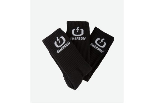 Emerson Κάλτσες Ψηλές 3 Ζευγάρια (232.EU08.03 BLACK)
