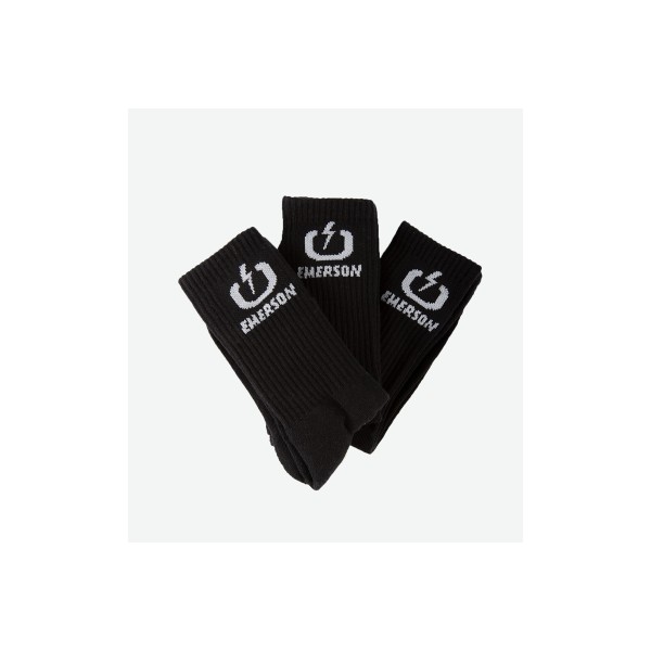 Emerson Ψηλές Κάλτσες 3 Ζευγάρια (232.EU08.03 BLACK)