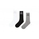Emerson Unisex Ψηλές Κάλτσες Μαύρες, Λευκές, Γκρι 3 Ζεύγη