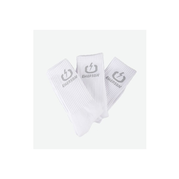 Emerson Kάλτσες Ψηλές 3 Ζευγάρια (232.EU08.03 WHITE)