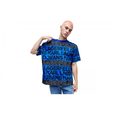 Karl Lagerfeld Aop Sslv Tee T-Shirt Ανδρικό 