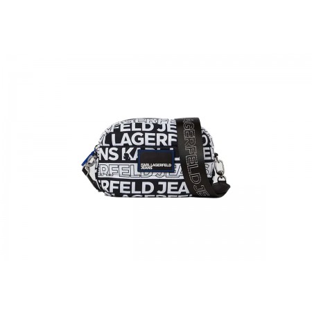 Karl Lagerfeld Essential Padded Camerabag Aop Τσαντάκι Χιαστί - Ώμου 