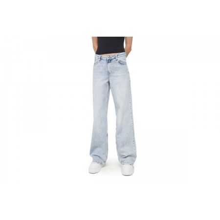 Karl Lagerfeld Mid Rise Denim Γυναικείο Τζιν Παντελόνι Μπλε