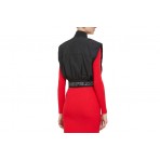 Karl Lagerfeld Cropped Γυναικείο Αμάνικο Μπουφάν Bomber Μαύρο