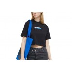 Karl Lagerfeld Γυναικεία Κοντομάνικη Μπλούζα Μαύρη