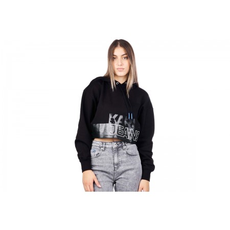 Karl Lagerfeld Cropped Big Logo Hoodie Γυναικείο 