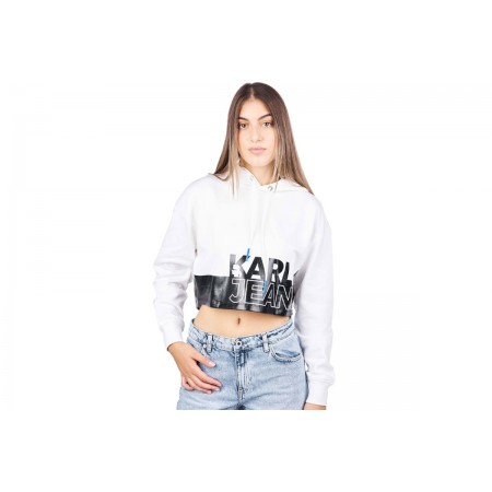 Karl Lagerfeld Cropped Big Logo Hoodie Γυναικείο 