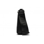 Karl Lagerfeld Tech Leather Hobo Γυναικεία Τσάντα Χιαστί Μαύρη