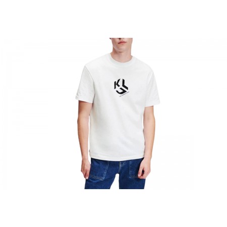 Karl Lagerfeld Regular Monogram Sslv T-Shirt Ανδρικό 