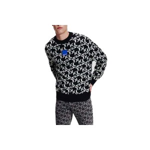 Karl Lagerfeld Monogram Jacquard Sweater Μπλούζα Πλεκτή Ανδρική (236D2002 J188)