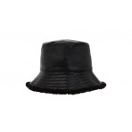 Karl Lagerfeld Shearling Καπέλο Bucket Μαύρο