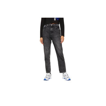 Karl Lagerfeld Hr Tapered Monogram Denim Παντελόνι Τζην Γυναικείο 