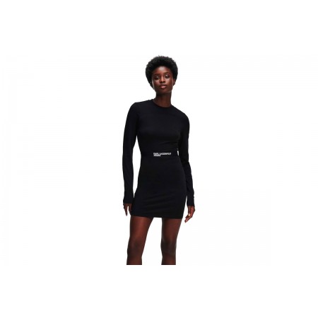 Karl Lagerfeld Fitted Lslv Tee Dress Φόρεμα Mini 
