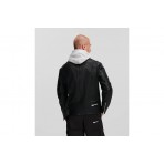Karl Lagerfeld Faux Leather Ανδρικό Μπουφάν Μαύρο 