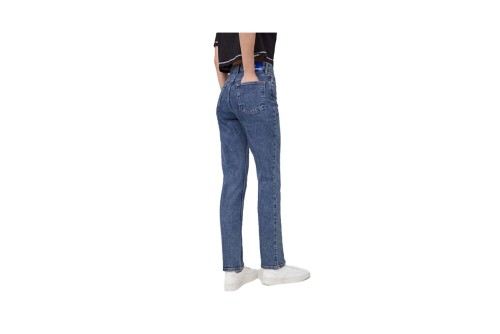 Karl Lagerfeld Hr Tapered Denim Παντελόνι Τζιν Γυναικείο (240J1114 J260)