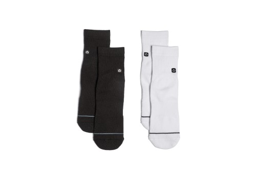 Emerson Basic Mid Crew Κάλτσες Ψηλές 2 Ζευγάρια (241.EU08.43 WHITE-BLACK)