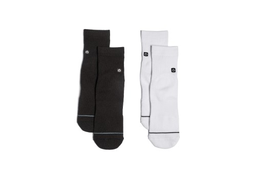 Emerson Basic Mid Crew Κάλτσες Ψηλές 2 Ζευγάρια (241.EU08.43 WHITE-BLACK)