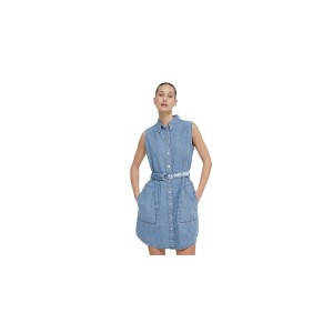 Karl Lagerfeld Slvless Belted Φόρεμα Denim Γυναικείο (241J1310 J320)