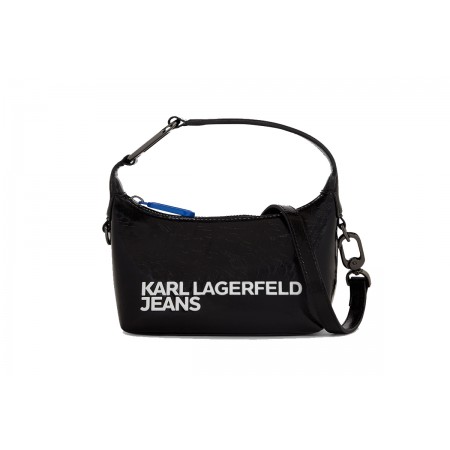 Karl Lagerfeld Essential Logo Τσαντάκι Χιαστί - Ώμου 