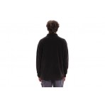 Emerson Full Zip Ανδρική Fleece Ζακέτα Μαύρη