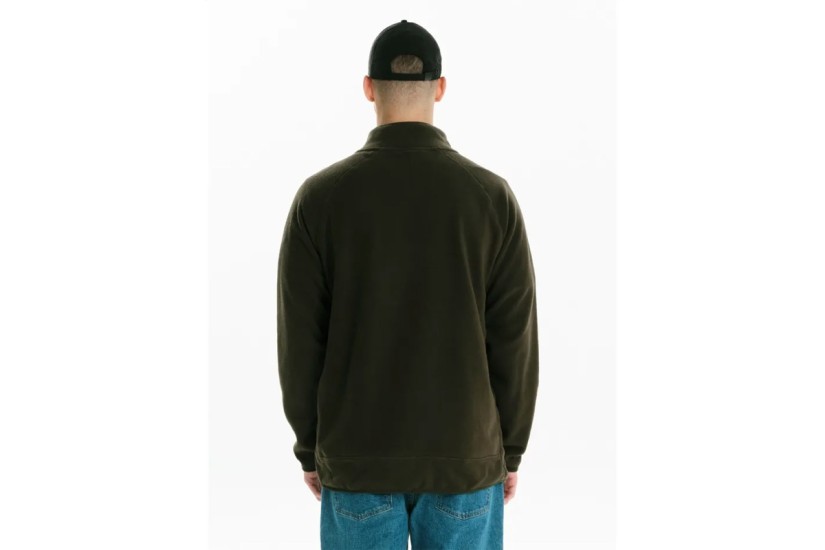Emerson Full Zip Ανδρική Fleece Ζακέτα Λαδί