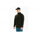 Emerson Full Zip Ανδρική Fleece Ζακέτα Λαδί