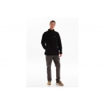 Emerson Full Zip Ανδρική Fleece Sherpa Ζακέτα Μαύρη