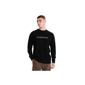 Emerson Logo Μπλούζα Με Λαιμόκοψη Ανδρική (242.EM31.01 BLACK)