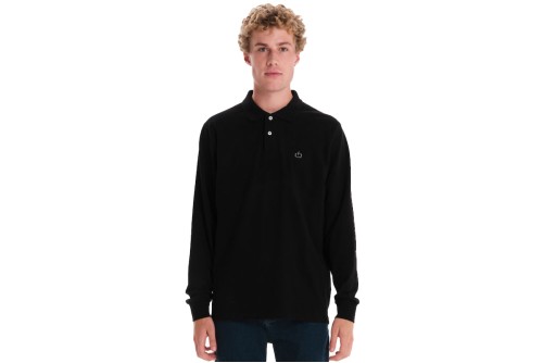 Emerson Piquet Μπλούζα Μακρυμάνικη Polo Ανδρική (242.EM35.01 BLACK)