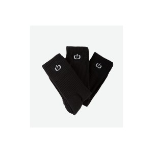Emerson Basic Crew Kάλτσες Ψηλές 3 Ζευγάρια (242.EU08.03 BLACK)