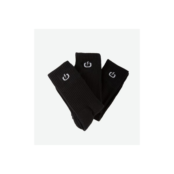 Emerson Basic Crew Kάλτσες Ψηλές 3 Ζευγάρια (242.EU08.03 BLACK)