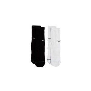Emerson Basic Crew Kάλτσες Ψηλές 2 Ζευγάρια (242.EU08.48 WHITE-BLACK)