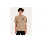 Emerson Genius Company Keep It Simple Ανδρικό Κοντομάνικο T-Shirt Μπεζ