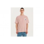Emerson Ανδρικό Κοντομάνικο T-Shirt Ροζ
