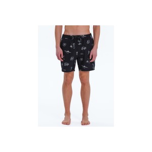 Emerson Volley 43 Cm Μαγιό Σορτς Ανδρικό (251.EM504.45 PR495 BLACK)
