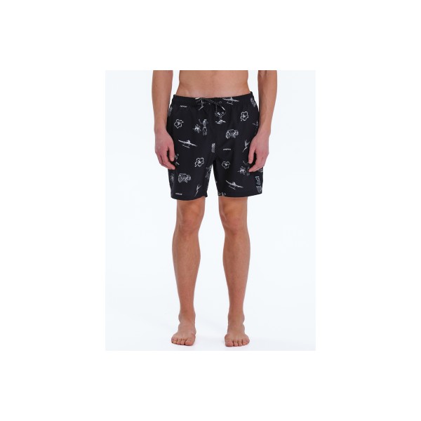 Emerson Volley 43 Cm Μαγιό Σορτς Ανδρικό (251.EM504.45 PR495 BLACK)