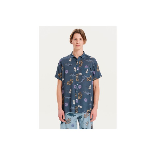 Emerson Πουκάμισο Κοντομάνικο Ανδρικό (251.EM61.03PR PR506 NAVY)