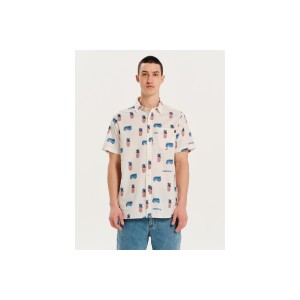 Emerson Πουκάμισο Κοντομάνικο Ανδρικό (251.EM61.04PR PR507 OFF WHITE)