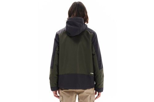 Emerson Hooded Μπουφάν Αντιανεμικό Ανδρικό (252.EM10.115 PINE GREEN-EBONY)