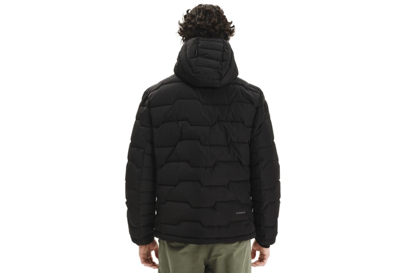 Emerson Hooded Ανδρικό Μπουφάν Puffer με Κουκούλα Μαύρο