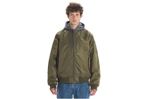 Emerson Detachable Hood Flight Μπουφάν Bomber Ανδρικό (252.EM10.59 OLIVE)