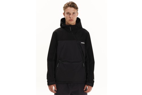 Emerson Hooded Μπουφάν Αντιανεμικό Ανδρικό (252.EM10.68 EBONY-BLACK)