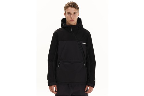 Emerson Hooded Μπουφάν Αντιανεμικό Ανδρικό (252.EM10.68 EBONY-BLACK)
